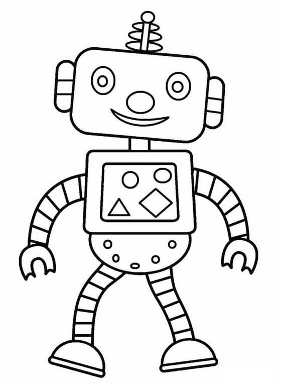 Free Printable Robot Coloring Pages For