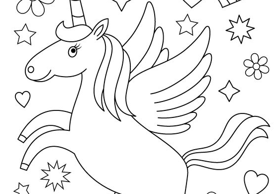 Kids Coloring With Fun And Free Unicorn Coloring Pages For Kids