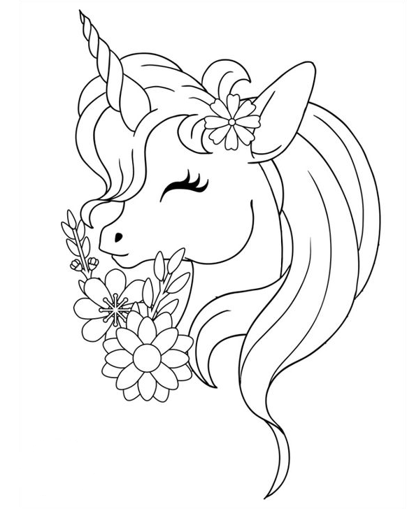 Magical Unicorn Coloring Pages For