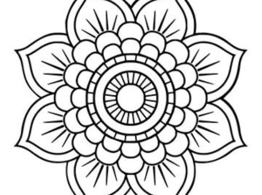 Mandala Coloring With Mandala Design Pattern, Mandala Coloring Pages