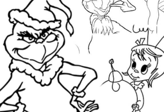 43 Amazing Grinch Coloring Pages  Free!