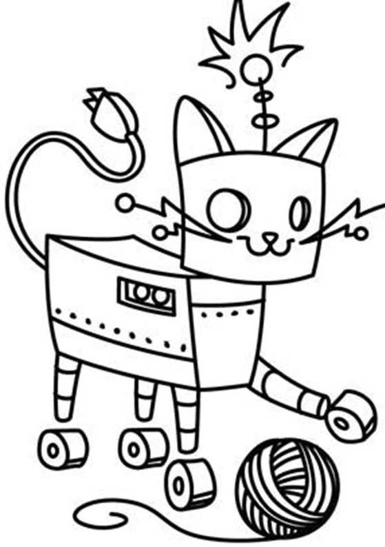 Coloring Pictures For Kids With Fun robot coloring pages for your little one