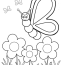 Coloring Pictures For Kids With Silly Butterfly Coloring Page