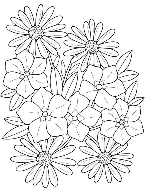 Coloring Pictures For Kids With Spring Adult Coloring Pages Free