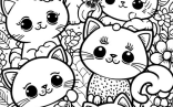 Coloring Sheets For Kids   Cat Coloring Pages For Kids