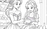 Coloring Sheets For Kids   Cheerful Christmas Coloring Pages For Kids And Adults