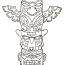 Colouring Pages For Kids With Free Printable Totem Pole Coloring Pages For Kids