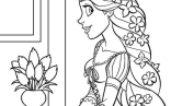 Disney Princess Coloring Pages Free Printable Tangled Coloring Pages For Kids