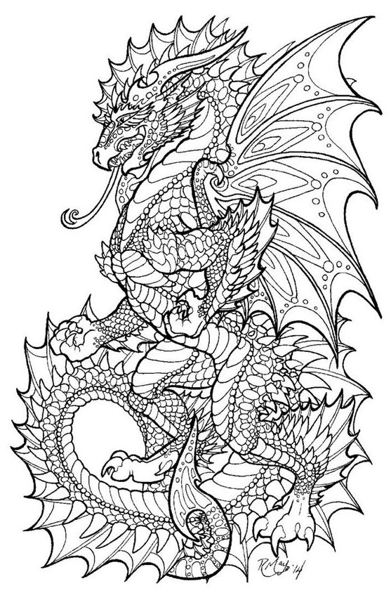 Dragon Adventure coloring book