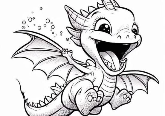 Dragon Coloring Page   Dragon Coloring Pages Free Dragons To Print And Color