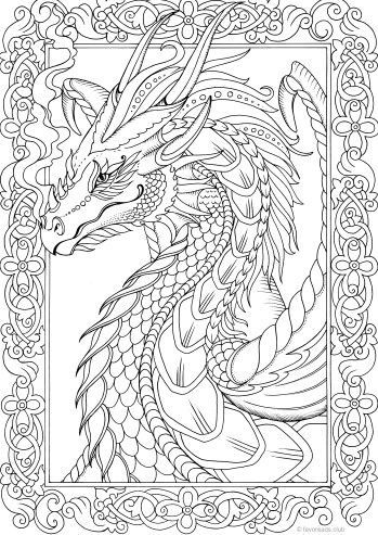 Dragon Coloring Page - Free Dragon Coloring Page