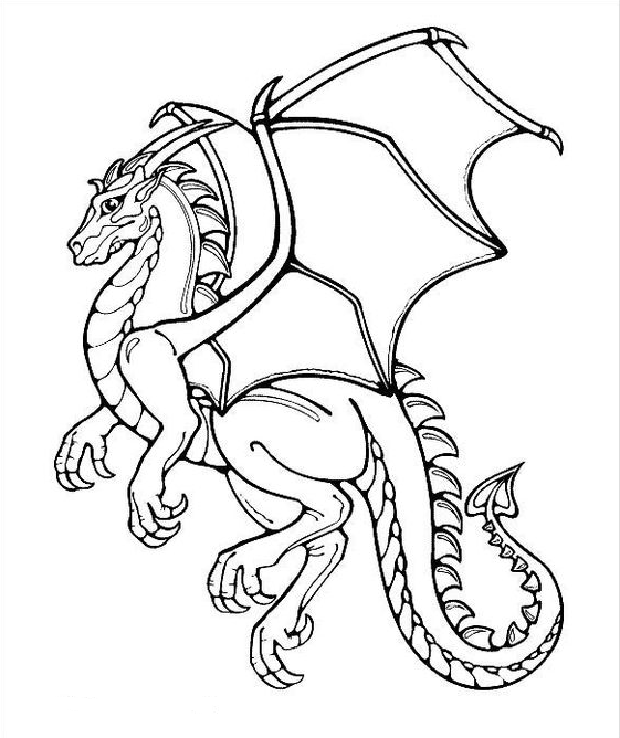 Dragon Drawing Template