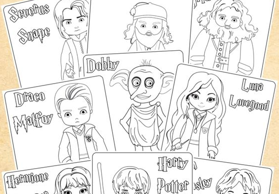 Harry Potter Coloring Pages Harry Potter Printable Coloring Pages