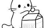 Kawaii Coloring Pages Kawaii Cat Coloring Pages