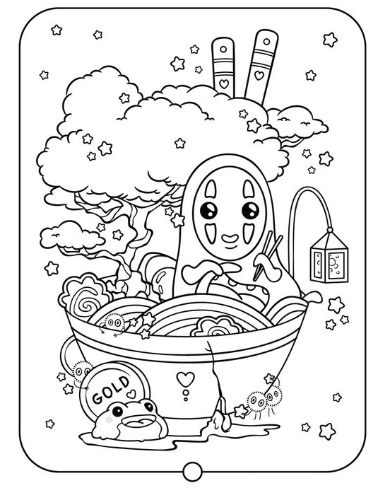 Kawaii Coloring  Printable Kawaii Coloring