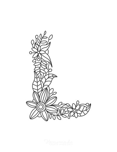 Kids Coloring Pages With Free Flower Coloring Pages for Kids & Adults