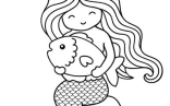 Kids Coloring Pages With Free Printable Mermaid Coloring Pages