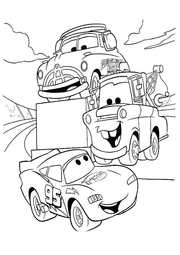 Kids Colouring Pages With Lightning McQueen Coloring Page For Your Toddler