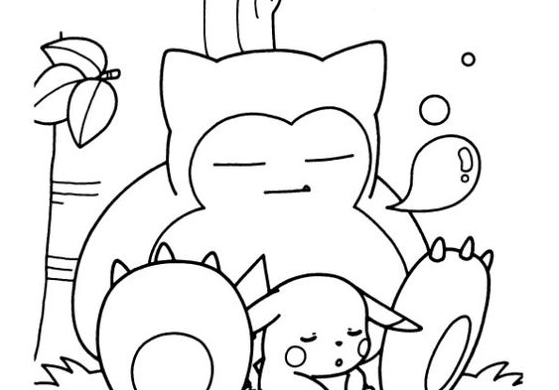 Pokemon Coloring Pages Snorlax Coloring Pages