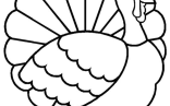 Turkey Coloring Pages Thanksgiving Turkey Coloring Page