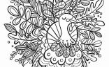 Turkey Coloring Pages Turkey Foliage Coloring Page