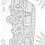 Summer Adult Coloring Pages   Surfer Bus Kombi Coloring