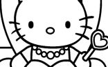 Pretty Hello Kitty Coloring Pages Photo