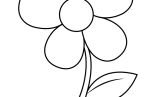 Flower Coloring Pages   Flower Templates Printable Free