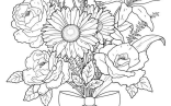 Flower Coloring Pages   Mandala Coloring Pages