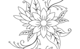 Flower Coloring Pages   Printable Flower Coloring Pages