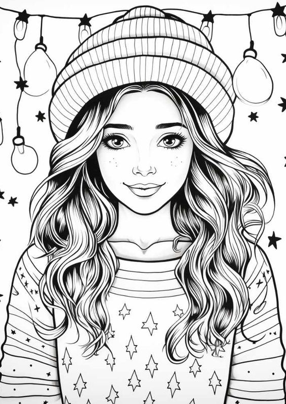 Adult Coloring    Free Adult Christmas Coloring