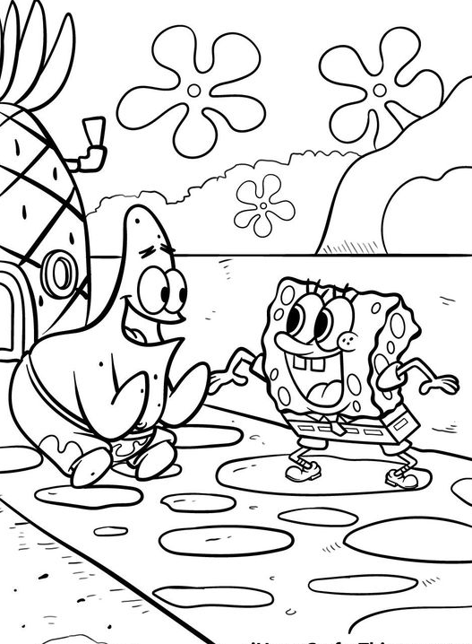 Adult Coloring Pages - Spongebob Coloring Pages For Kids