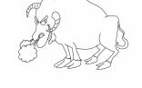 Bull Coloring Pages For Your Toddler   Cute Snorting Bull Coloring Page