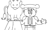 Bull Coloring Pages For Your Toddler   Matador With The Bull Coloring Page