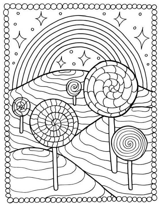 Coloring Book Art   Rainbow Coloring