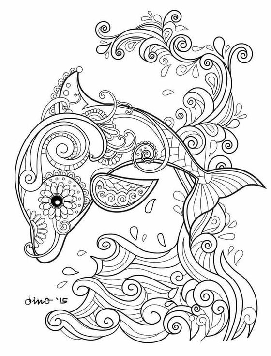 Dophin Coloring Pages - Dolphin coloring pages free printable