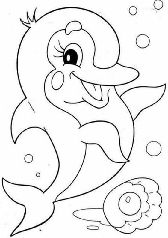 Dophin Coloring Pages - Free & Easy To Print Dolphin Coloring Pages