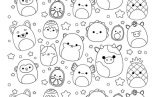 Free Coloring Pages   Squishmallow Coloring Pages