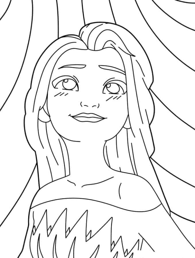 Elsa Coloring Pages - Easy Elsa Coloring Page For Kids