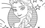 Elsa Coloring Pages   Happy Birthday Elsa Coloring Sheet