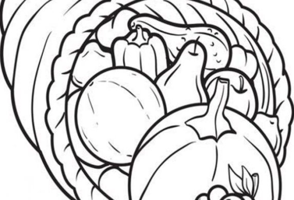 Food Coloring Pages   Thanksgiving Food