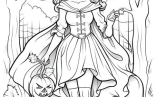 Halloween Coloring Pages   Witch Coloring Pages For Adults