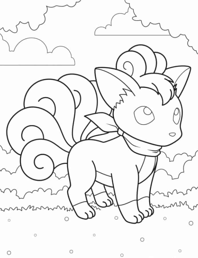 Pokemon Coloring Pages - Eevee Pokemon To Color
