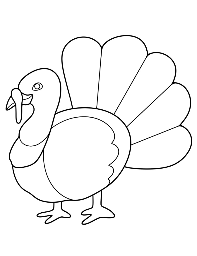 Turkey Templates - Full Page Traditional Turkey Template