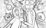 Coloring Sheets For Adults   Rick And Morty Coloring Pages Free PDF Printables