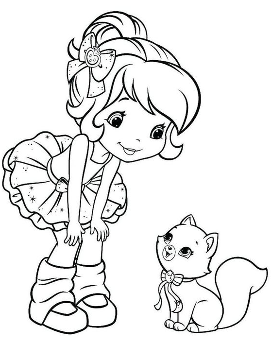 Strawberry Shortcake Coloring Pages Cartoon Coloring Pages Strawberry Shortcake Coloring Pages 