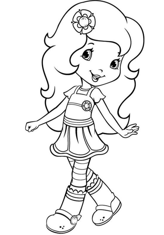 Strawberry Shortcake Coloring Pages Free Easy To Print Strawberry Shortcake Coloring Pages For Kids 