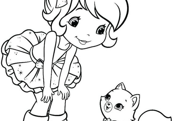 Strawberry Shortcake Coloring Pages   Strawberry Shortcake Colouring In Pages