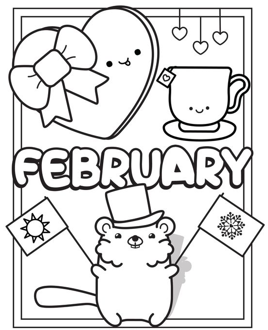 Valentines Coloring    February Coloring