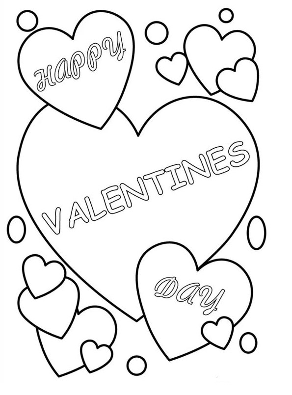 Valentines Coloring Pages   Printable Valentines Day Coloring Pages For